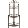 Accent Plus Metal Corner Baker's Rack Shelf Unit