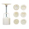 6 Stamps Round Baking Molds Plastic Moon Cake Mold Baking Tools 50G