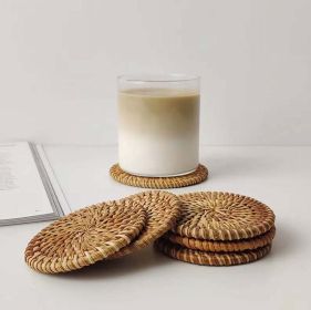 Rattan Coasters;  Table DÃ©cor Set of 4