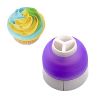 Icing Piping Bag Nozzle Converter 3 Hole 3 Color Cream Coupler Cake Decor Tool