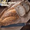 9 Inch Bread Knife Serrated Edge High Carbon Stainless Steel Forged Cutter for Homemade Crusty Bread  (Amazon Platform Banned)