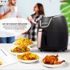 Hot Air Fryer Oven 3.8 QT Pot Quarts Electric Oil Less 1400W Touch Screen Airfryer 5 Core AF 380