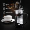 Mini French Press for 12oz Small French Press Coffee Single-Serve Maker with 4 Level Filtration System Borosilicate