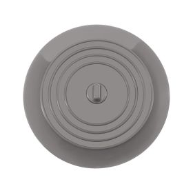 Sink Plug, Round Shape, Pure Color Silicone Plugging, Plug Multi-Purpose, Floor Drain Cover, For Kitchen or Bathroom Accessory (Color: Gray)