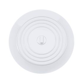 Sink Plug, Round Shape, Pure Color Silicone Plugging, Plug Multi-Purpose, Floor Drain Cover, For Kitchen or Bathroom Accessory (Color: White)