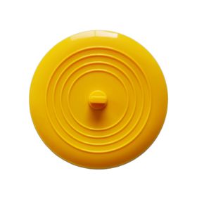 Sink Plug, Round Shape, Pure Color Silicone Plugging, Plug Multi-Purpose, Floor Drain Cover, For Kitchen or Bathroom Accessory (Color: Yellow)