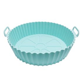 1/2 pcs Air Fryer Silicone Pot; Reusable Air Fryer Liners; Silicone Air Fryer Basket; Food Safe Air Fryer Accessories (Color: 1PCS Light Blue)