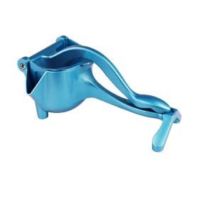 Manual Citrus Juicer Heavy Duty Juice Metal Aluminum Alloy Squeezer (Color: Blue)