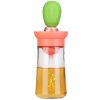 Oil Dispenser Bottle 2 In 1 Cooking Glass Olive Oil Dispenser Silicone Dropper with Silicone Brush Dropper Measuring Container