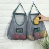 Hanging Kitchen Storage Mesh Bags, Reusable Kitchen Grocery Bags Large Capacity Shopping Bags for Fruits Vegetables