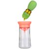 Oil Dispenser Bottle 2 In 1 Cooking Glass Olive Oil Dispenser Silicone Dropper with Silicone Brush Dropper Measuring Container